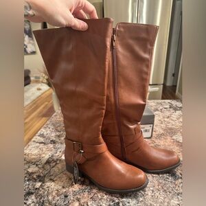 Style & Co. Tan Heeled Boots